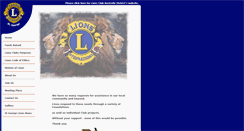 Desktop Screenshot of lionsclub.org.au