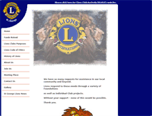 Tablet Screenshot of lionsclub.org.au